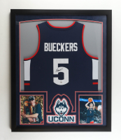 Paige Bueckers Signed Custom Framed Jersey Display with Photos (PSA) at PristineAuction.com