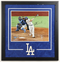 Will Smith Signed Dodgers Custom Framed Photo Display with Dodgers Logo Patch (Fanatics & MLB) at PristineAuction.com