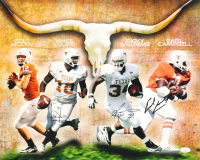 Vince Young, Ricky Williams & Earl Campbell Signed Texas Longhorns 16x20 Photo (JSA) at PristineAuction.com