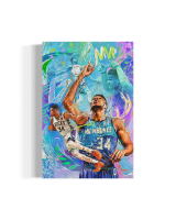 Giannis Antetokounmpo Bucks Custom 14x20 Canvas at PristineAuction.com