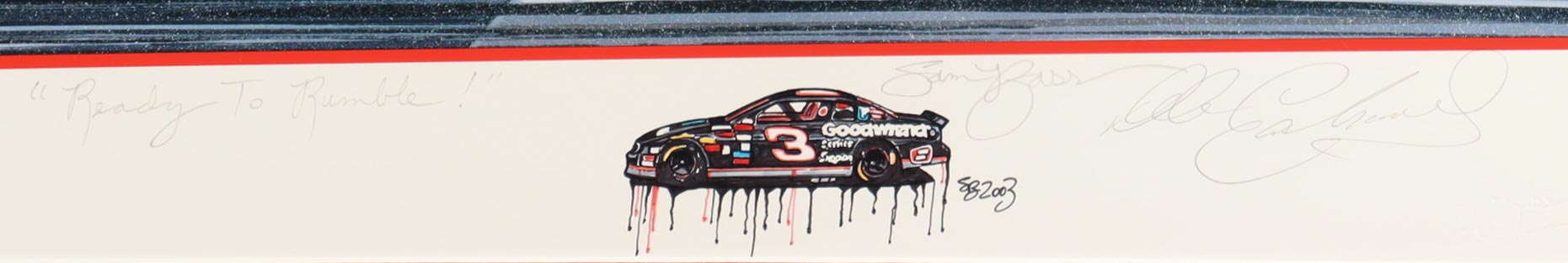 Dale Earnhardt Sr. Signed NASCAR "Ready to Rumble" Custom Framed Print Display (JSA) at PristineAuction.com Dale Earnhardt Sr. Signed NASCAR "Ready to Rumble" Custom Framed Print Display (JSA) at PristineAuction.com