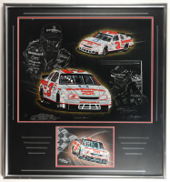 Dale Earnhardt Sr. Signed NASCAR "Quick Silver" Custom Framed Print Display (JSA) at PristineAuction.com