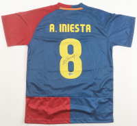 Andres Iniesta Signed FC Barcelona Nike Authentic Jersey (Beckett) at PristineAuction.com