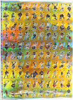1998 Fleer Brilliants 24-Karat Gold Uncut Card Sheet With (100) Cards at PristineAuction.com