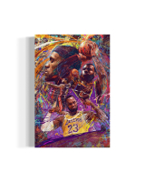 LeBron James Lakers Custom 14x20 Canvas at PristineAuction.com
