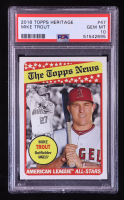 Mike Trout 2018 Topps Heritage #47 (PSA 10) at PristineAuction.com
