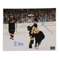 David Pastrnak Signed 8x10 Photo (Pastrnak & YSMS) at PristineAuction.com