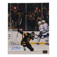 David Pastrnak Signed 8x10 Photo (Pastrnak & YSMS) at PristineAuction.com