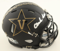 Clark Lea Signed Vanderbilt Commodores Matte Black Speed Mini Helmet (Beckett) at PristineAuction.com