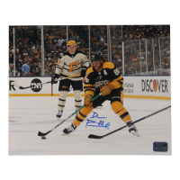 David Pastrnak Signed 8x10 Photo (Pastrnak & YSMS) at PristineAuction.com