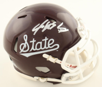 Jeff Lebby Signed Mississippi State Bulldogs Script Revolution Speed Mini Helmet (Beckett) at PristineAuction.com