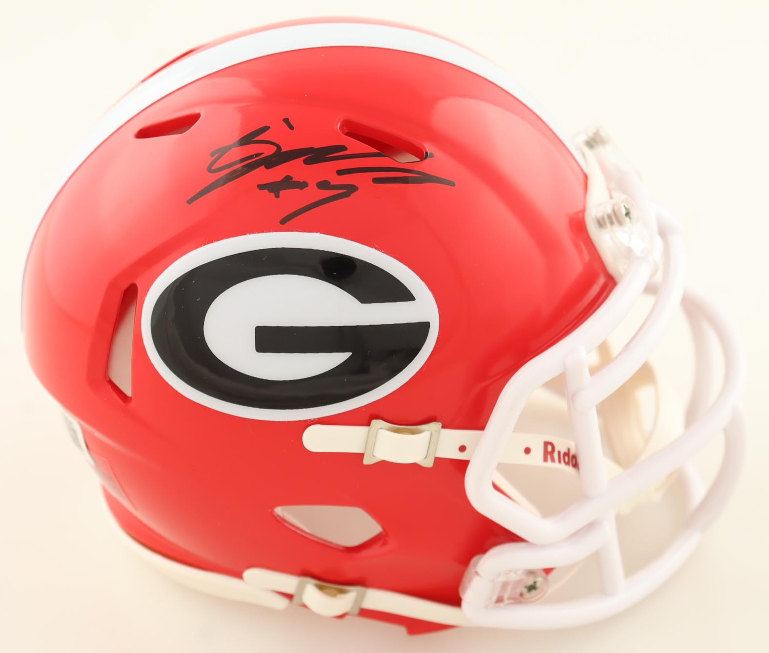 CJ Allen Signed Georgia Bulldogs Speed Mini Helmet (Beckett) at PristineAuction.com CJ Allen Signed Georgia Bulldogs Speed Mini Helmet (Beckett) at PristineAuction.com