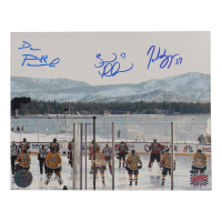 Patrice Bergeron, Brad Marchand & David Pastrnak Signed Bruins "The Perfection LIne" 8x10 Photo (Perfection Line & YSMS) at PristineAuction.com