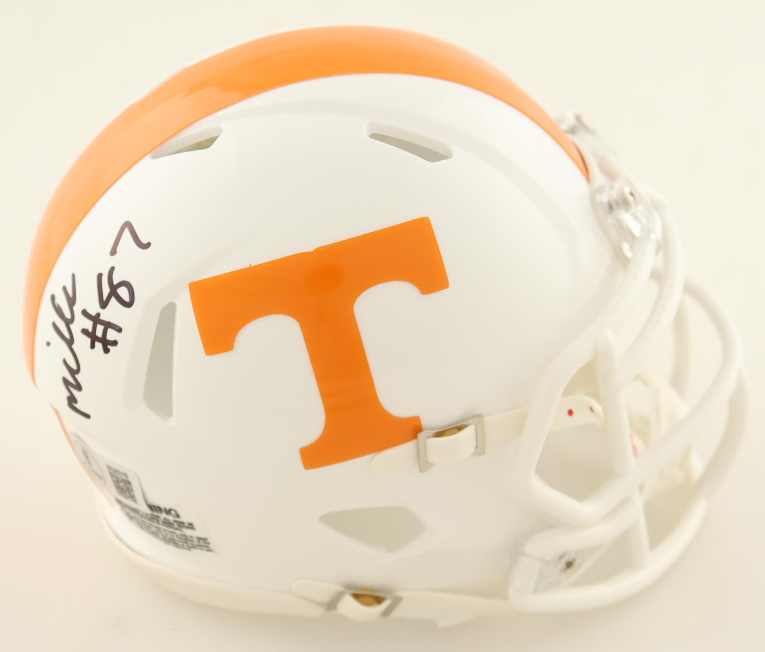 Miles Kitselman Signed Tennessee Volunteers Mini Speed Helmet (Beckett) at PristineAuction.com Miles Kitselman Signed Tennessee Volunteers Mini Speed Helmet (Beckett) at PristineAuction.com