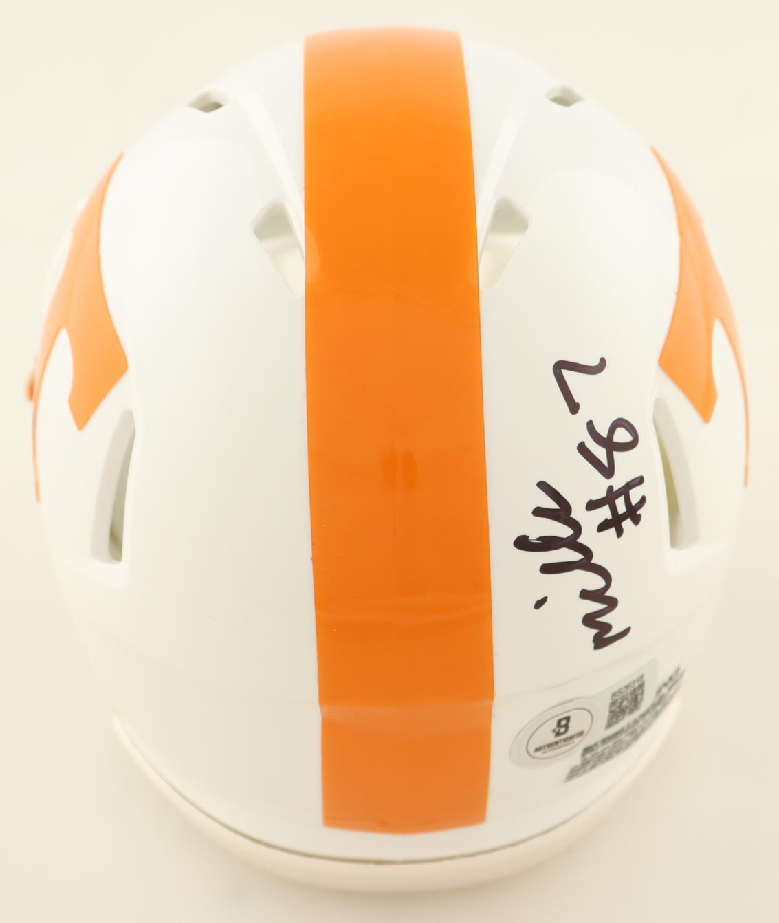 Miles Kitselman Signed Tennessee Volunteers Mini Speed Helmet (Beckett) at PristineAuction.com Miles Kitselman Signed Tennessee Volunteers Mini Speed Helmet (Beckett) at PristineAuction.com