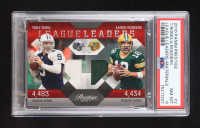 Tony Romo / Aaron Rodgers 2010 Prestige League Leaders Materials #2 #072/250 (PSA 8) at PristineAuction.com