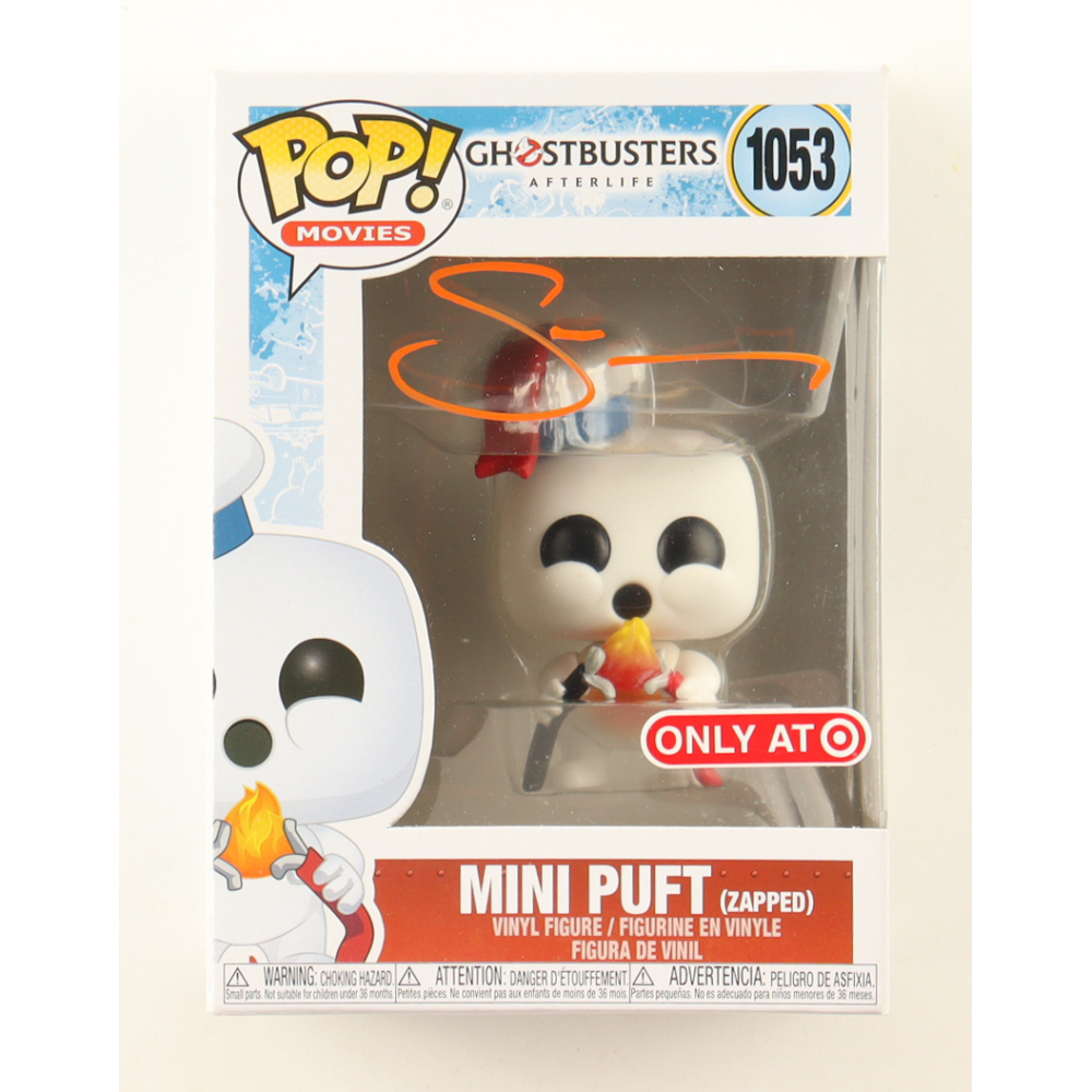 Sarah Natochenny Signed "Ghostbusters" #1053 Mini Puft (Zapped) Funko Pop! Vinyl Figure (JSA) at PristineAuction.com