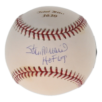 Stan Musial Signed LE OML Baseball Inscribed "HOF 69" #12/30 (All American & MLB & Beckett) at PristineAuction.com