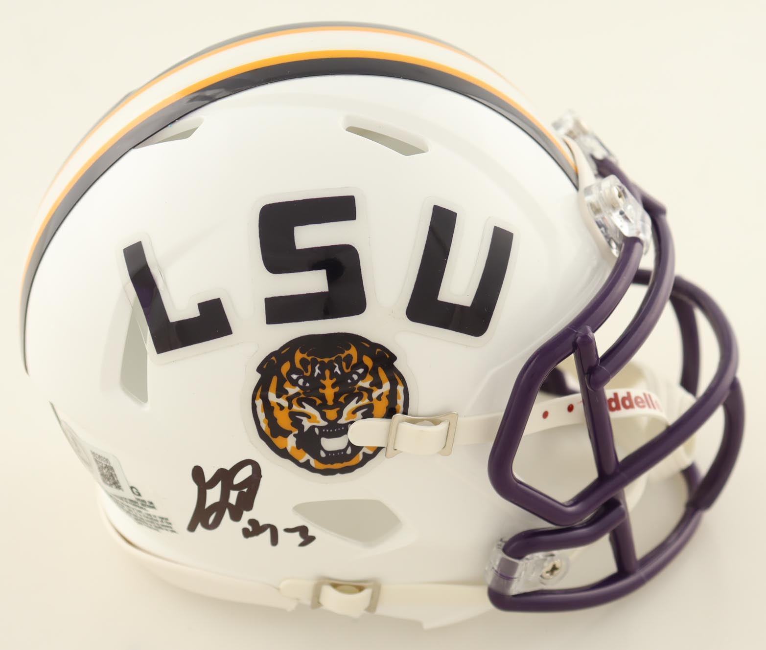 Garrett Nussmeier Signed LSU Tigers Speed Mini Helmet (Beckett) at PristineAuction.com Garrett Nussmeier Signed LSU Tigers Speed Mini Helmet (Beckett) at PristineAuction.com