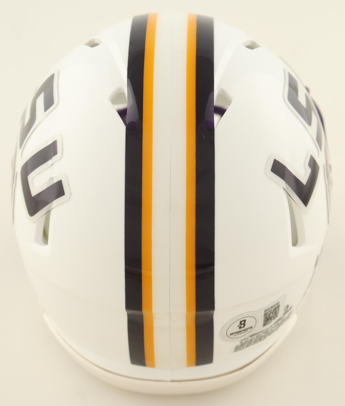 Garrett Nussmeier Signed LSU Tigers Speed Mini Helmet (Beckett) at PristineAuction.com Garrett Nussmeier Signed LSU Tigers Speed Mini Helmet (Beckett) at PristineAuction.com