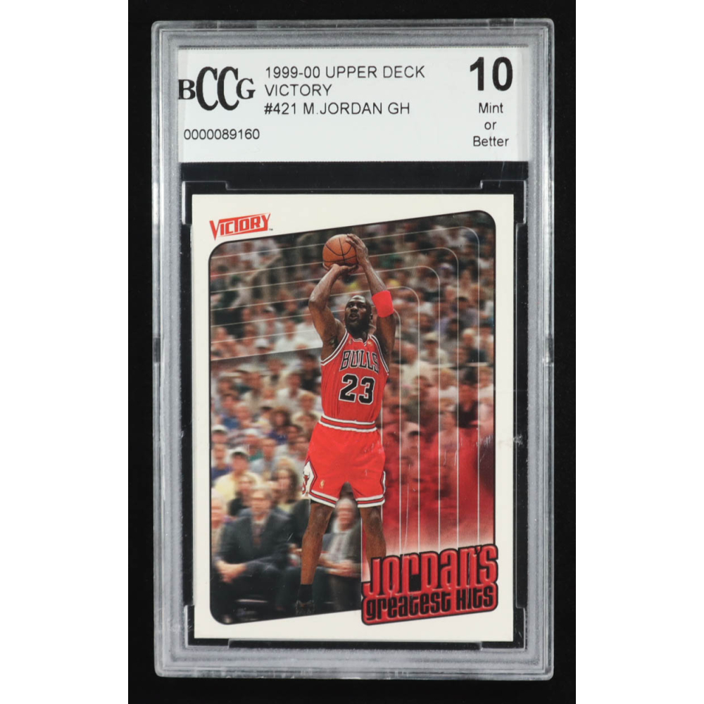 Michael Jordan 1999-00 Upper Deck Victory #421 GH (BCCG 10) at PristineAuction.com