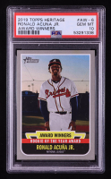 Ronald Acuna Jr. 2019 Topps Heritage Award Winners #AW6 (PSA 10) at PristineAuction.com