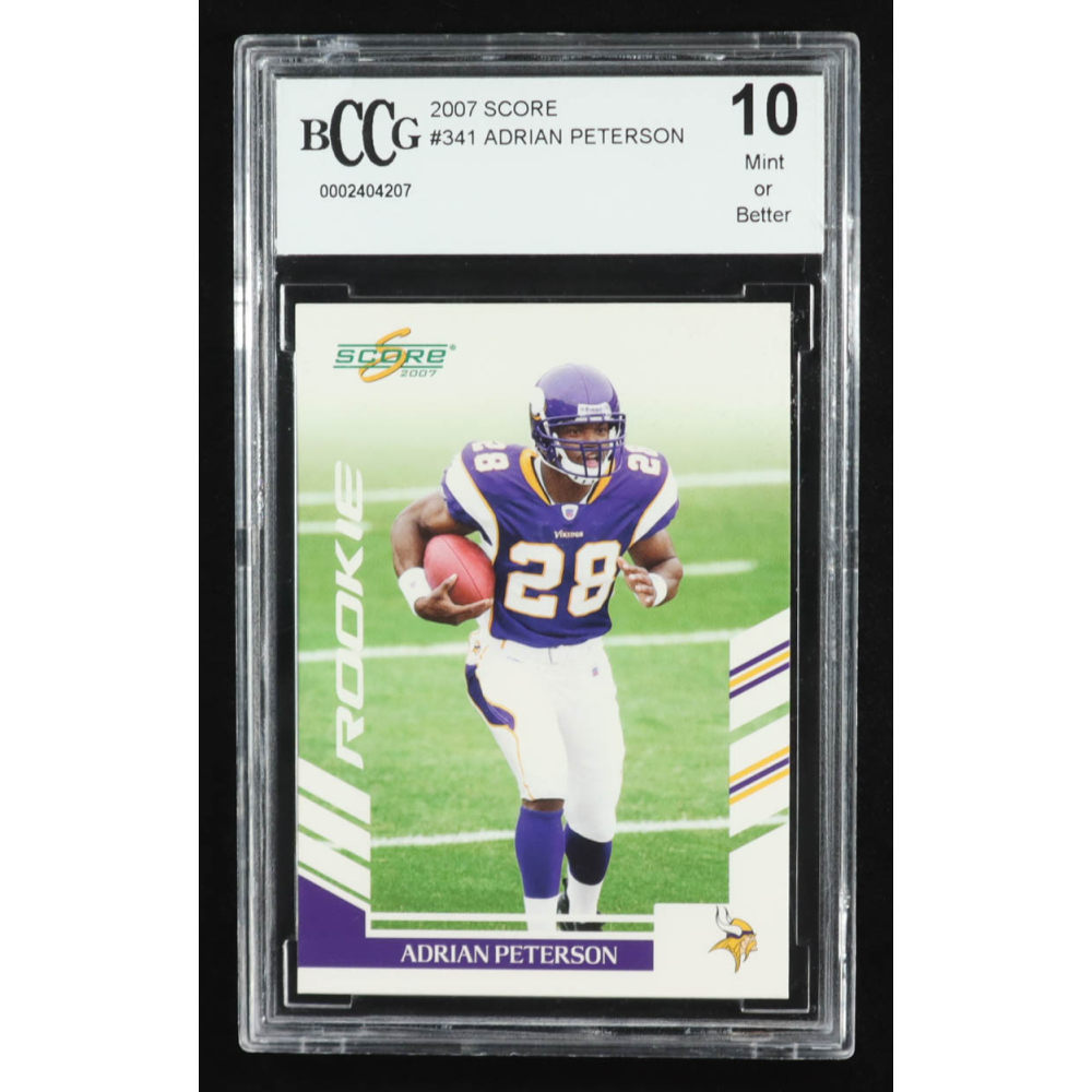 Adrian Peterson 2007 Score #341 RC (BCCG 10) at PristineAuction.com