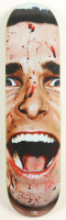 Christian Bale Signed "American Psycho" Full-Size Skateboard Deck Inscribed "Patrick Bateman" (Beckett) at PristineAuction.com