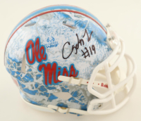 Cayden Lee Signed Ole Miss Rebels Realtree Camo Speed Mini Helmet (Beckett) at PristineAuction.com