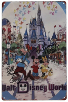 Bill Farmer & Bret Iwan Signed "Walt Disney World" 8x12 Metal Print Inscribed "Goofy" & "Mickey" (JSA) at PristineAuction.com