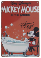 Bret Iwan Signed "Walt Disney's Mickey Mouse: In The Bathtub" 8x12 Metal Print Inscribed "Mickey" (JSA) at PristineAuction.com