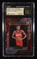 Amen Thompson 2023-24 Panini Contenders Rookie of the Year Contenders #5 RC (CGC 10 | Pristine Black Label) at PristineAuction.com