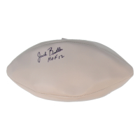 Jack Butler Signed Hall of Fame Logo White Panel Football Inscribed "HOF 12" (JSA) at PristineAuction.com