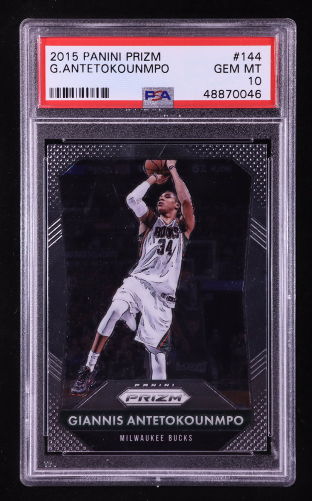 Giannis Antetokounmpo 2015-16 Panini Prizm #144 (PSA 10)
