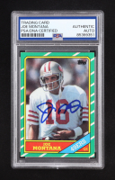 Joe Montana Signed 1986 Topps #156 (PSA Authentic) at PristineAuction.com