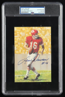 Len Dawson Signed LE 1990 Goal Line Art Hall Of Fame Series 2 #38 (PSA | Auto Grade PSA Authentic) at PristineAuction.com