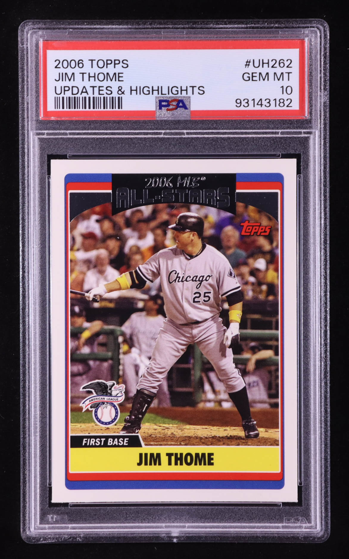 Jim Thome 2006 Topps Update #UH262 AS (PSA 10) at PristineAuction.com Jim Thome 2006 Topps Update #UH262 AS (PSA 10) at PristineAuction.com