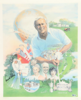Arnold Palmer Signed "World of Golf" 17.5x21.5 Lithograph (Beckett) at PristineAuction.com