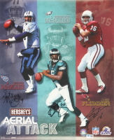 Donovan McNabb, Steve McNair & Jake Plummer Signed Hershey's Aerial Attack 16x20 Photo (Beckett) at PristineAuction.com