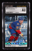 Brett Hull Signed 1995-96 Stadium Club #183 EC (CGC) at PristineAuction.com