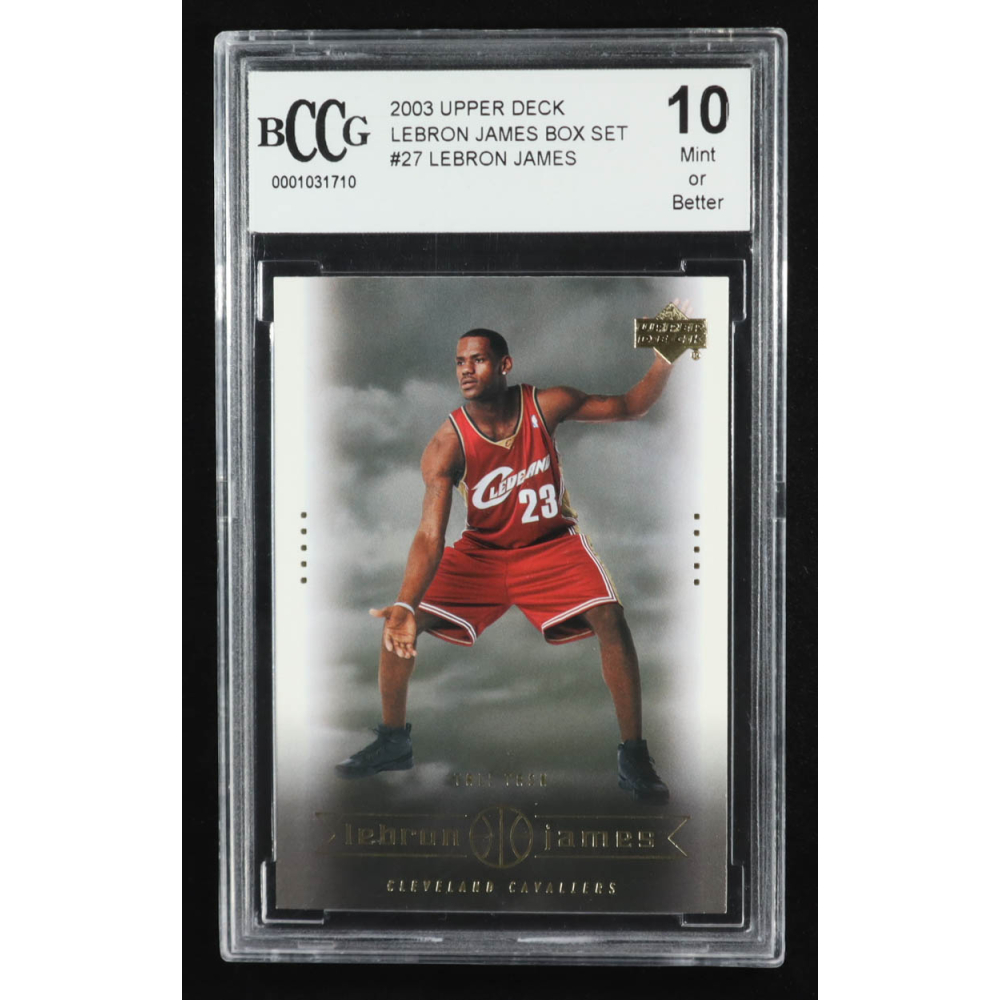 LeBron James 2003 Upper Deck LeBron James Box Set #27/Tall Task RC (BCCG 10) at PristineAuction.com