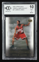 LeBron James 2003 Upper Deck LeBron James Box Set #27/Tall Task RC (BCCG 10) at PristineAuction.com