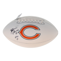 Brian Urlacher Signed Bears Logo Football Inscribed "HOF 18" (Fanatics) at PristineAuction.com
