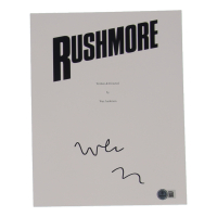 Wes Anderson Signed "Rushmore" Movie Script Cover Page (Beckett) at PristineAuction.com