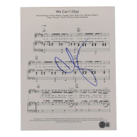 Miley Cyrus Signed "We Can't Stop" 8.5x11 Music Sheet (Beckett) at PristineAuction.com