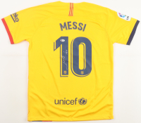 Lionel Messi Signed FC Barcelona Nike Authentic Jersey Inscribed "Leo" (Beckett) at PristineAuction.com