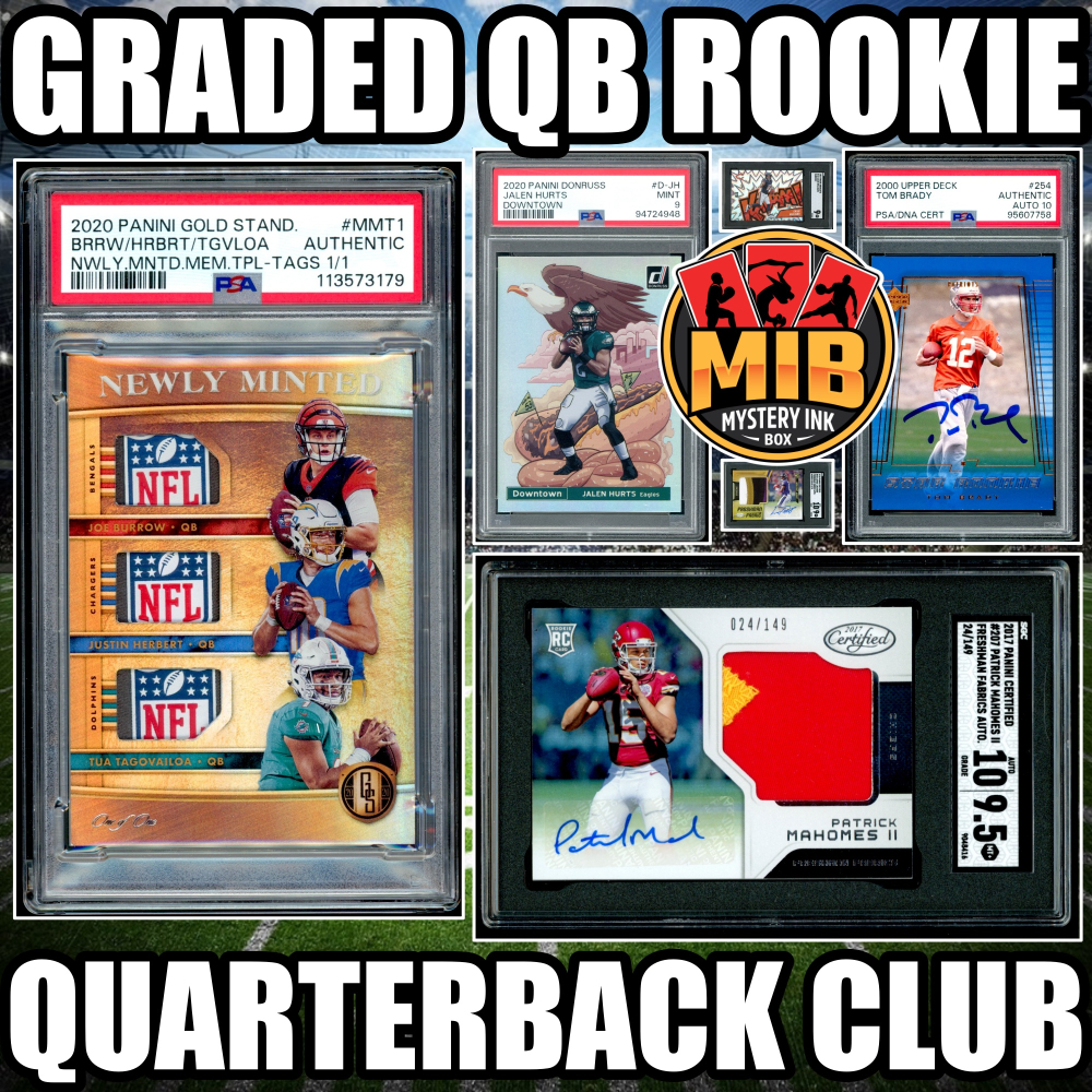 MIB QB Quarterback Club - One (1) Graded NFL RC Per Pack - Rookie Edition Mystery Box at PristineAuction.com