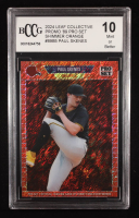 Paul Skenes 2024 Leaf Collective Promo '89 Pro Set Shimmer Orange #89B5 RC #267/299 (BCCG 10) at PristineAuction.com