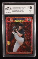 Paul Skenes 2024 Leaf Collective Promo '89 Pro Set Shimmer Orange #89B5 RC #3/299 (BCCG 10) at PristineAuction.com