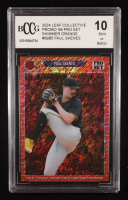 Paul Skenes 2024 Leaf Collective Promo '89 Pro Set Shimmer Orange #89B5 RC #140/299 (BCCG 10) at PristineAuction.com